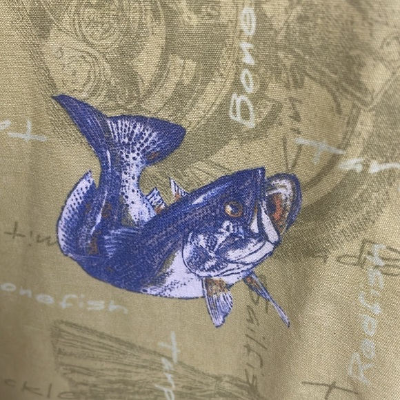 🎣 Like New Columbia Deep Sea Fishing Button Down Short Sleeve Men’s Size L - Picture 7 of 11